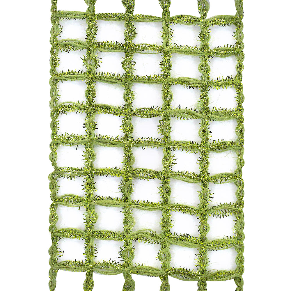 Green Jute Box Sparkle Ribbon Roll