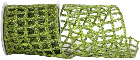 Green Jute Box Sparkle Ribbon Roll