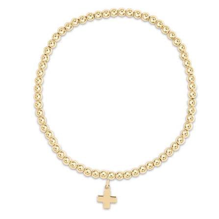 Enewton Classic Gold 3mm Signature Cross Charm
