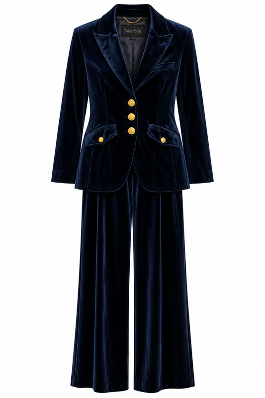 Kathy Velvet Pant by Tyler Boe Midnight Navy