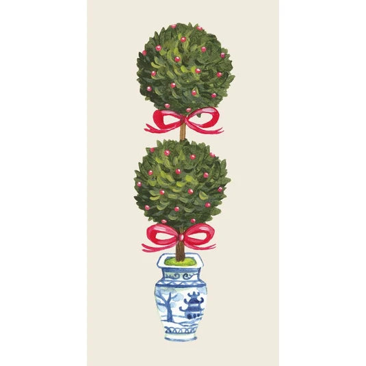 Holiday Topiary Guest Napkins