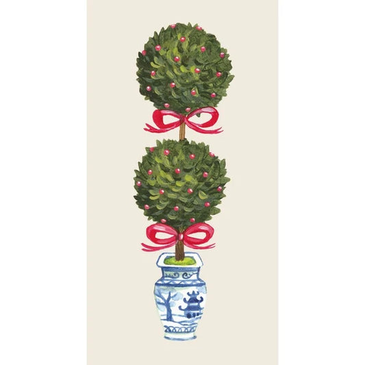 Holiday Topiary Guest Napkins