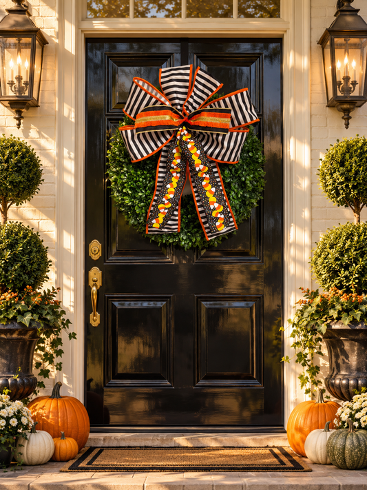 Festive Halloween Bows in 3 Styles