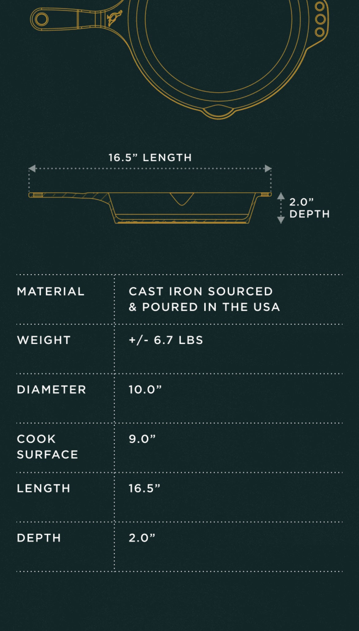 Smithey No. 10 Skillet