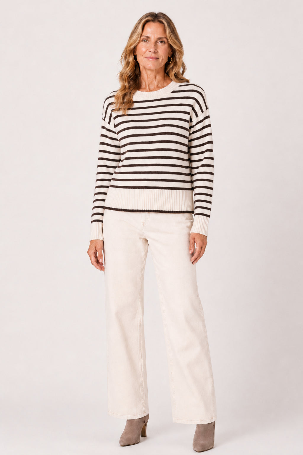 The Abigail Sweater | Cream and Cocoa