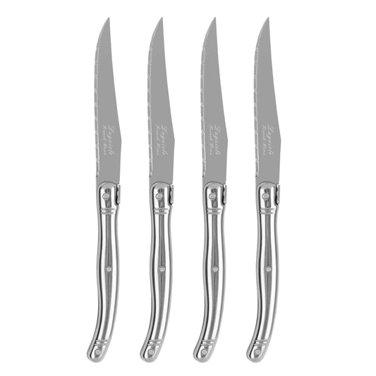 French Home - Laguiole Connoisseur 4-Piece Stainless-Steel Steak Knife Set