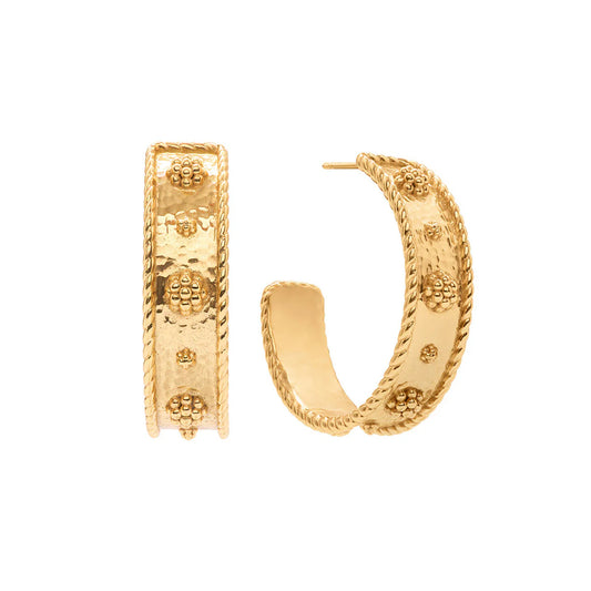Berry Classic Medium Hoop Earrings