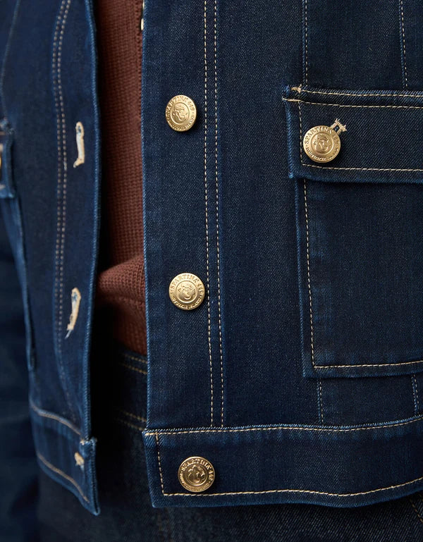 Fallon Denim Jacket in Dark Bayou Wash