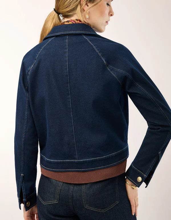 Fallon Denim Jacket in Dark Bayou Wash