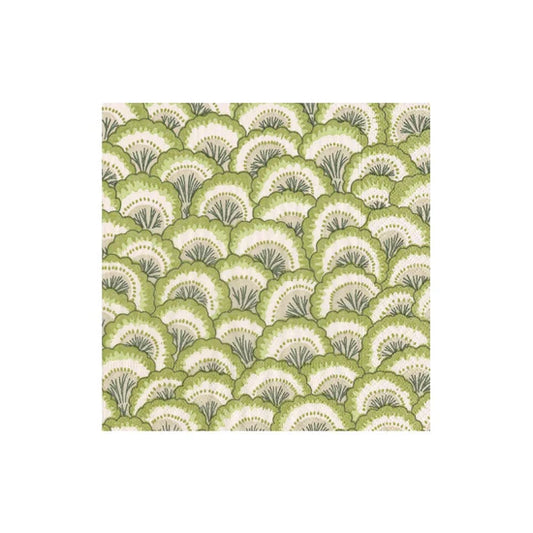 Caspari Cocktail Napkin/ Pontchartrain Scallop Green