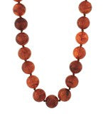 Tortoise Marble Beaded Necklace