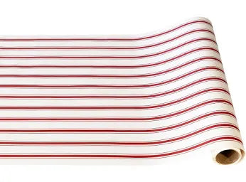 Hester & Cook “Red Linen Stripe” Table Runner