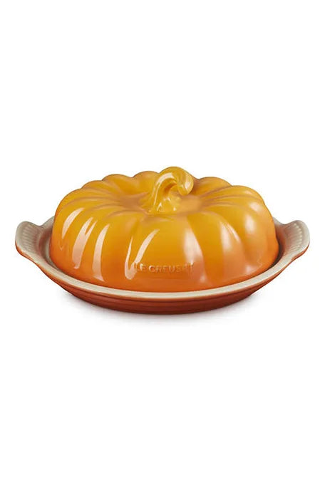 Le Creuset Pumpkin Butter Dish Persimmon