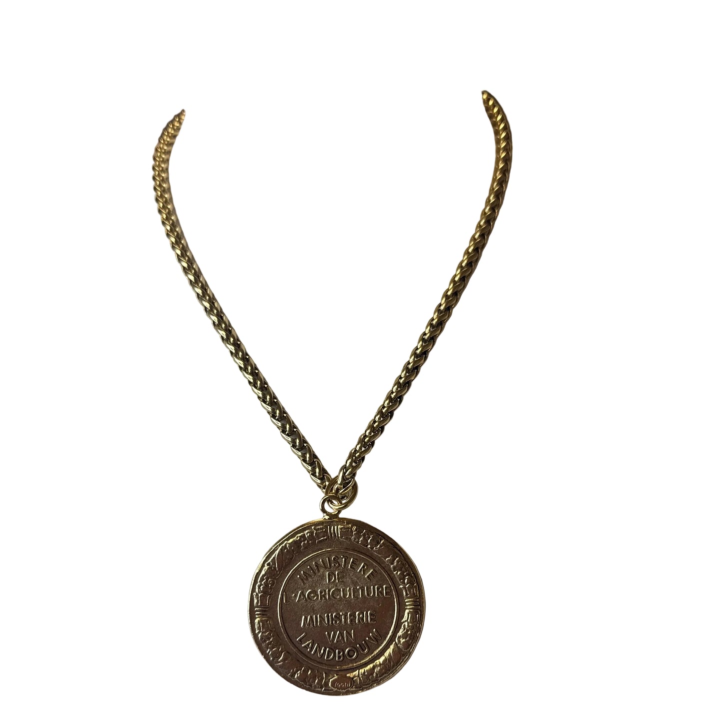 Gold Coin Horse Necklace