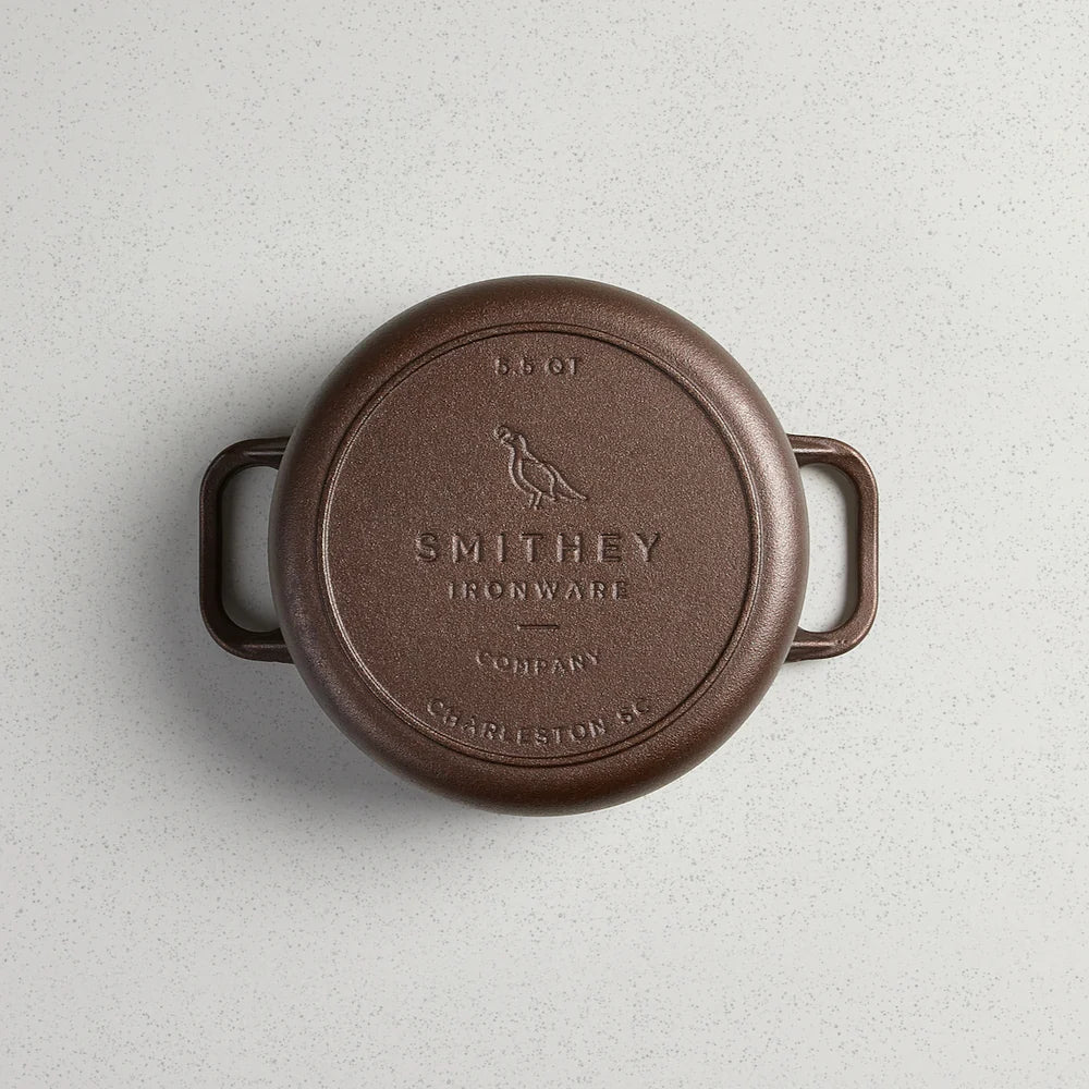 Smithey Cast Iron Dutch Oven 5.5qt.
