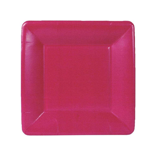 Caspari Salad/Dessert Plates: Grosgrain Border