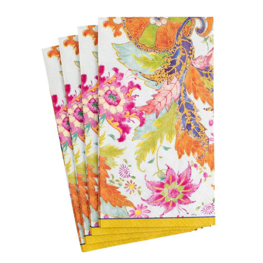 Caspari Guest Napkin/ Tobacco Leaf Ivory