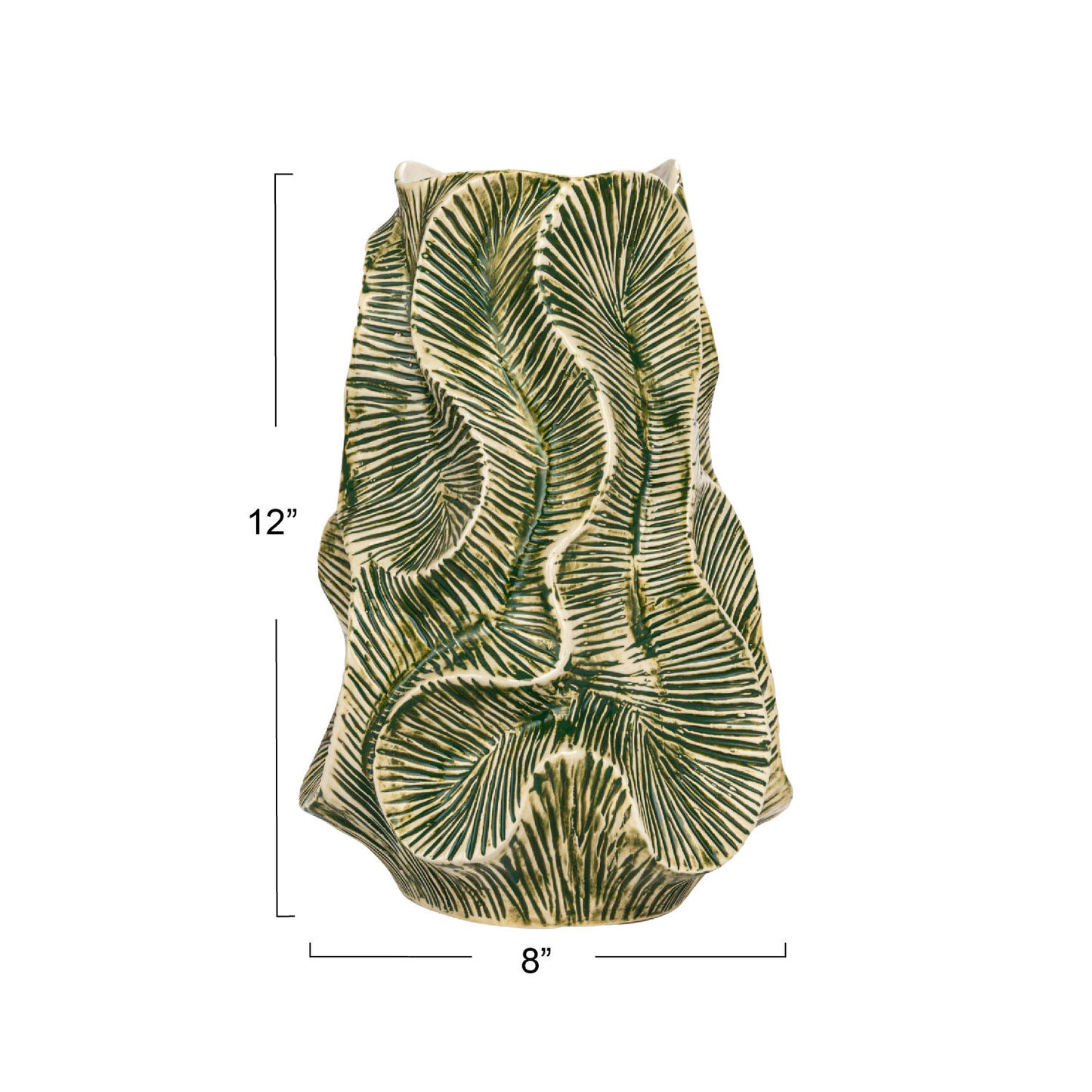 Textured Stoneware Vase