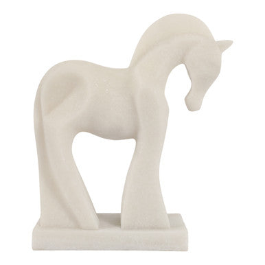 12” Ellis Quartz Resin Horse Statues