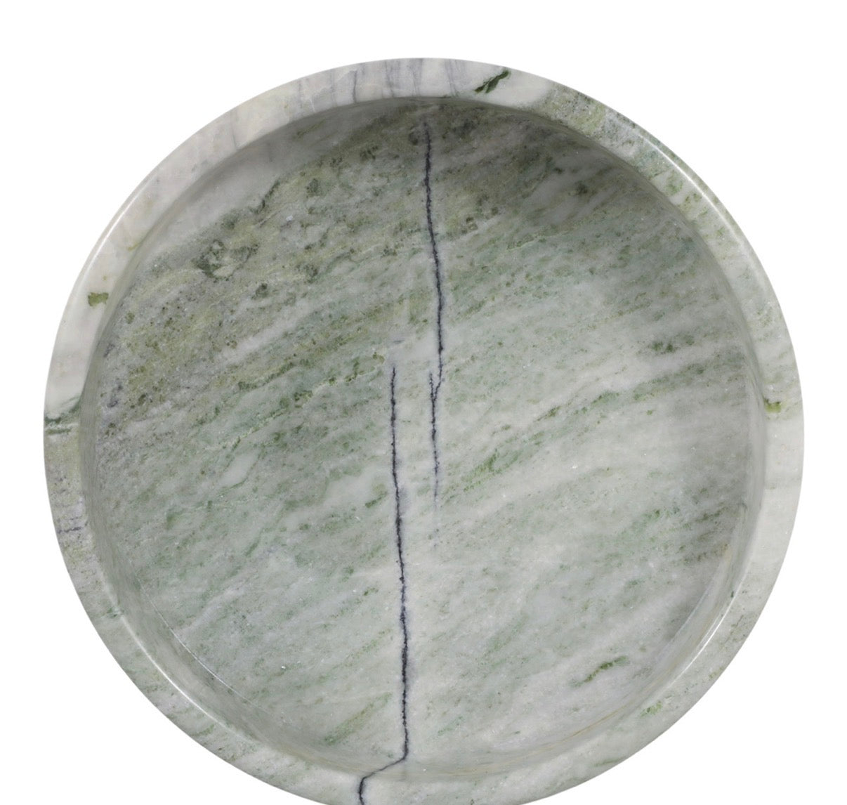 Rimmon Green Marble Pedestal Bowl
