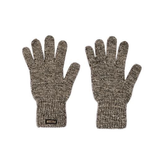 Filson Full Finger Knit Gloves in Root Heather