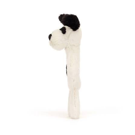 Bashful Black & Cream Rufferty Puppy Ring Rattle