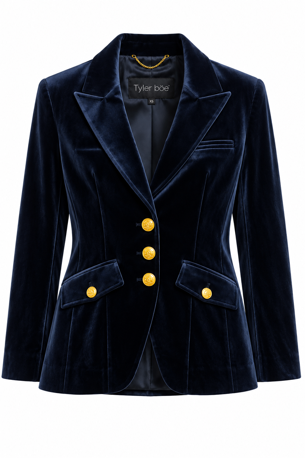 Goldie Velvet Jacket by Tyler Boe Midnight Navy