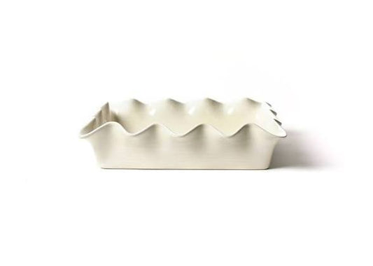 Coton Colors Signature White Ruffle 13”Casserole Dish