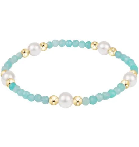 Enewton Purpose Pearl 6mm Gem Bracelet Amazonite