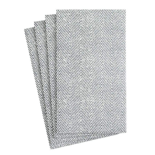 Caspari Guest Napkin/ Jute Charcoal