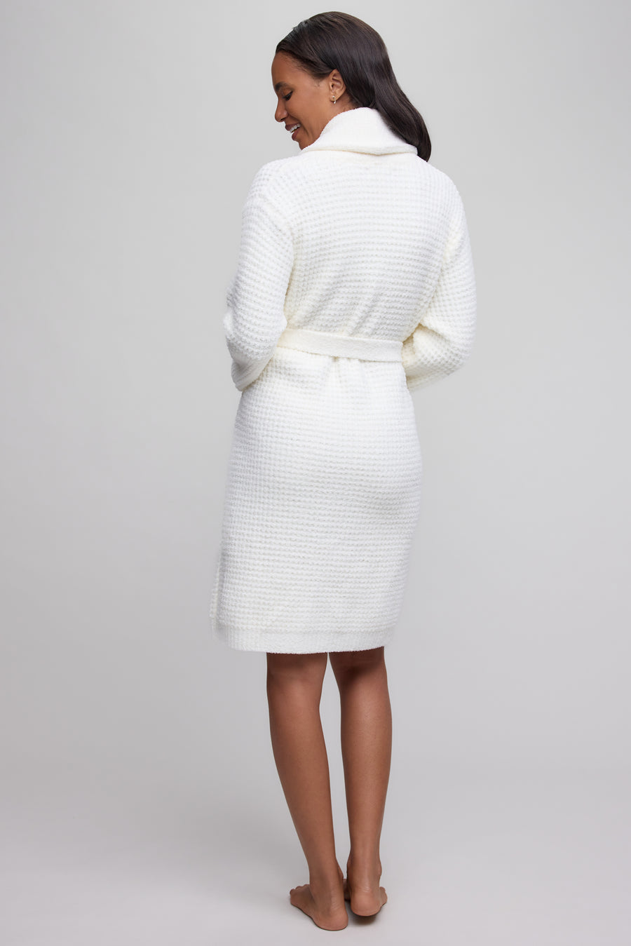 CozyChic® Waffle Robe in Pearl