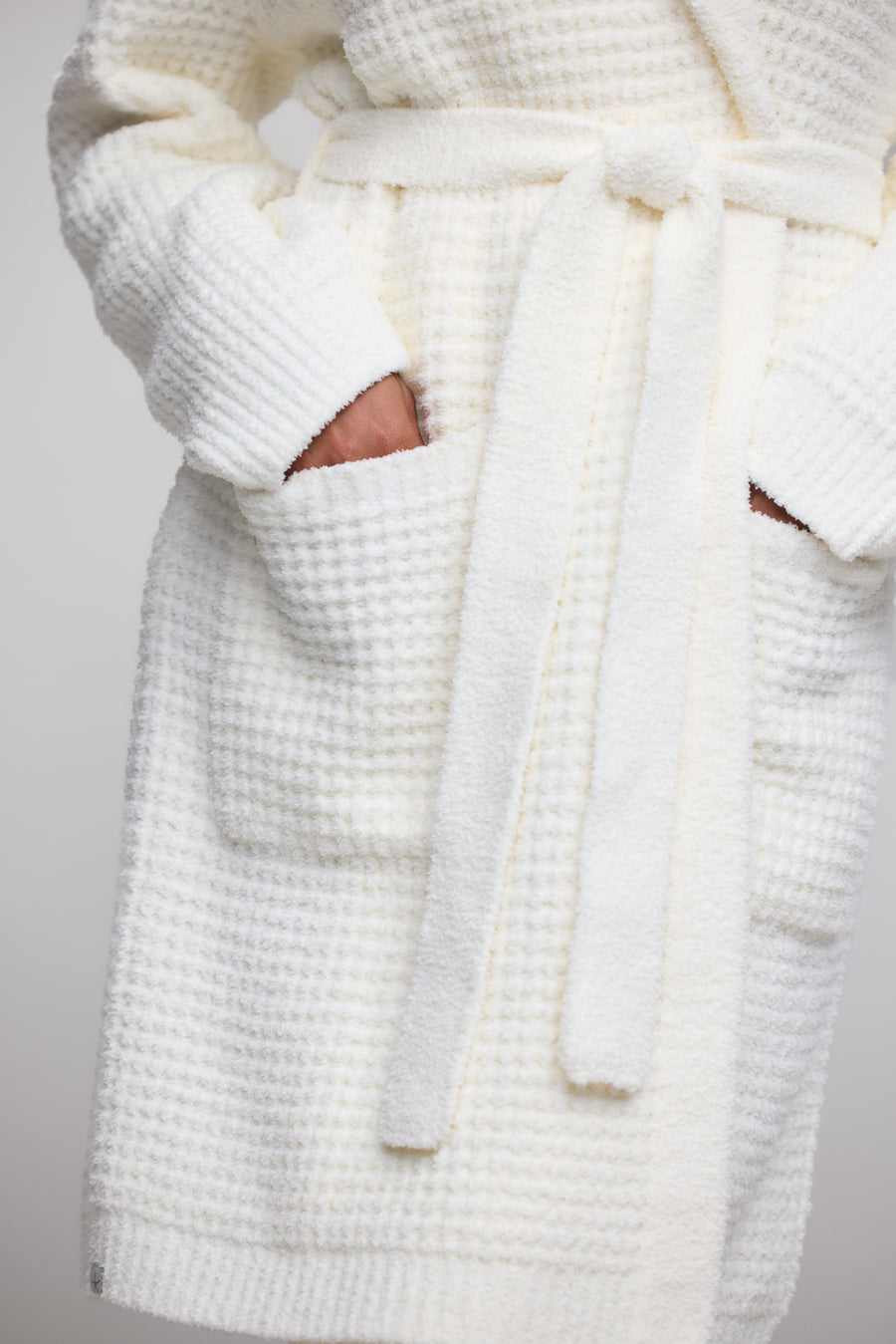 CozyChic® Waffle Robe in Pearl