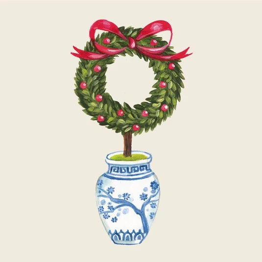 Holiday Topiary Cocktail Napkins