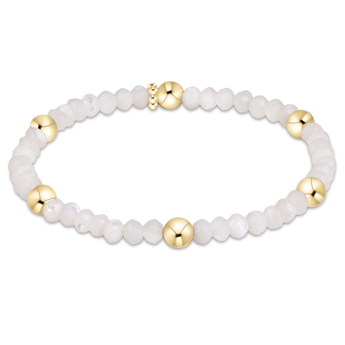 Extends Presence Gemstone 4mm Bracelet - Mother Of Pearl