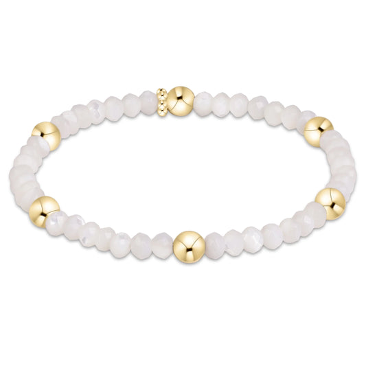 Extends Presence Gemstone 4mm Bracelet - Mother Of Pearl