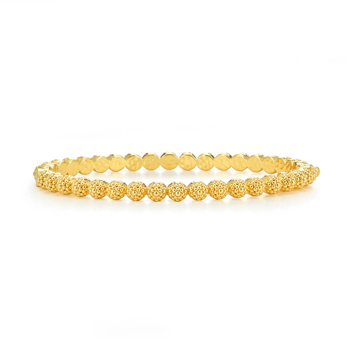 Berry Eternity Petite Hinged Bangle (S/M Gold)