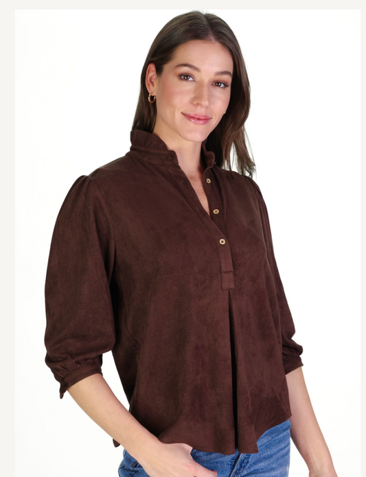 McKenzie Washable Suede Top
