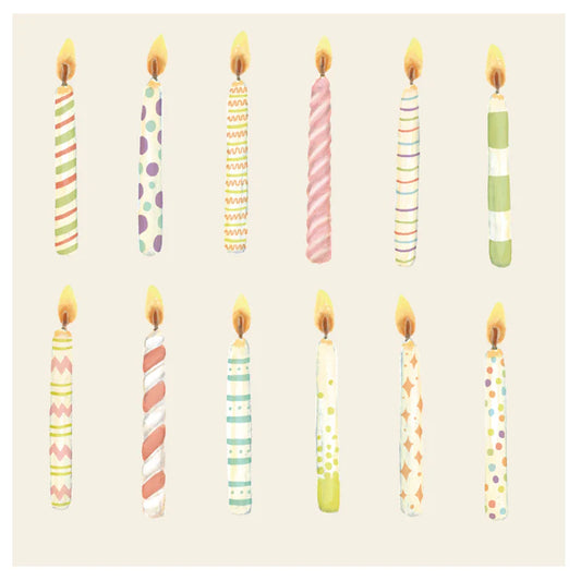 Hester&Cook Cocktail Napkins Birthday Candles