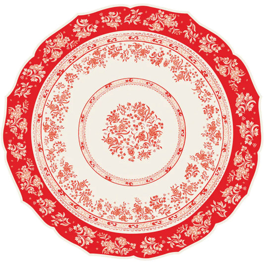 Hester & Cook Seasonal Placemats Red Regal | 12 Pack