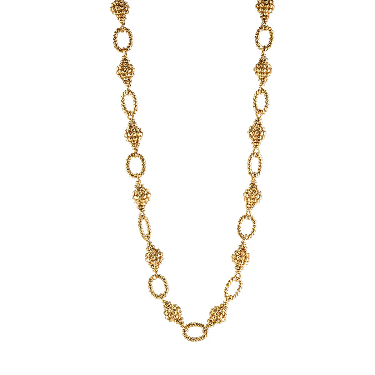 Berry Bead Chain, 24" - Gold