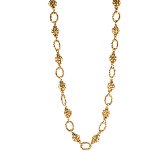 Berry Bead Chain, 24" - Gold