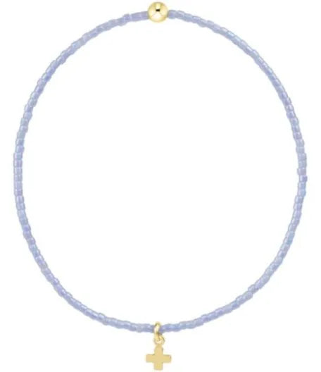 Enewton Hope Classic Ocean Mist Signature Cross Small Gold Charm