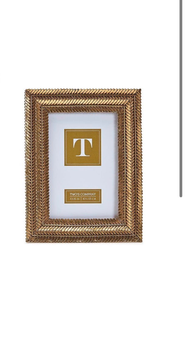 Gold Fern Photo Frames