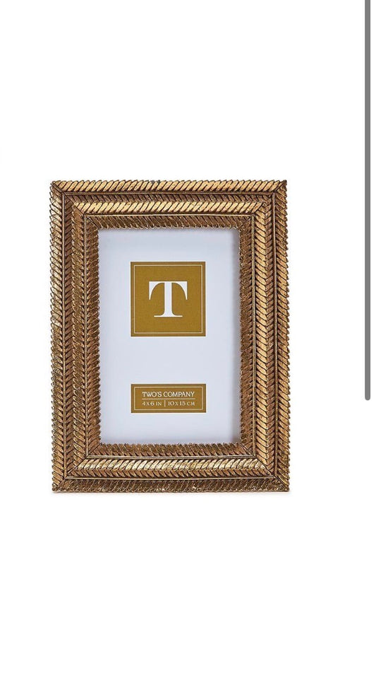 Gold Fern Photo Frames