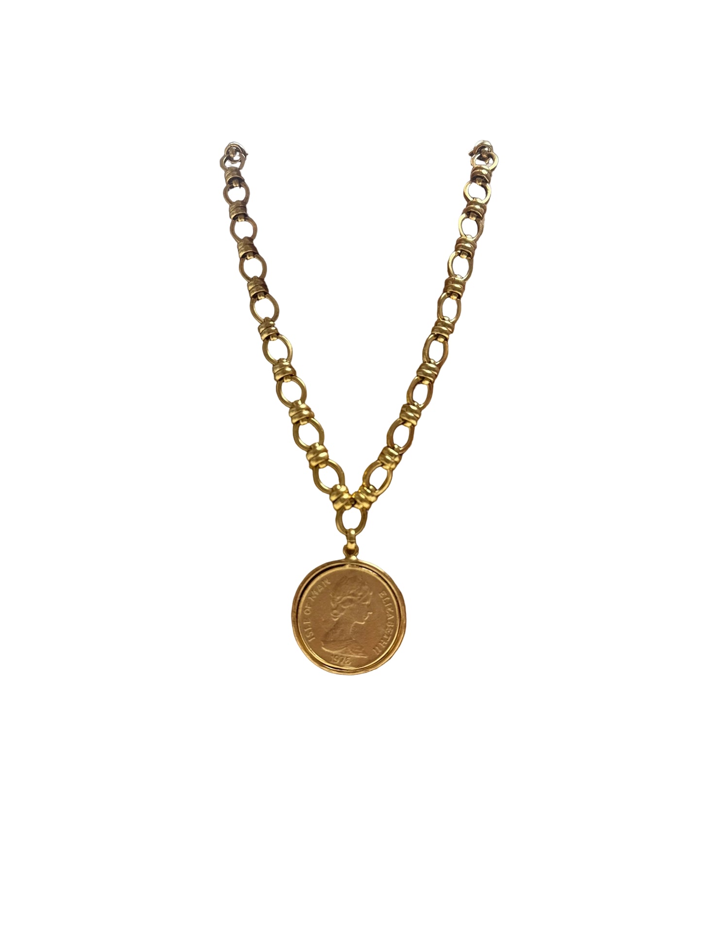 Queen Gold Coin Necklace