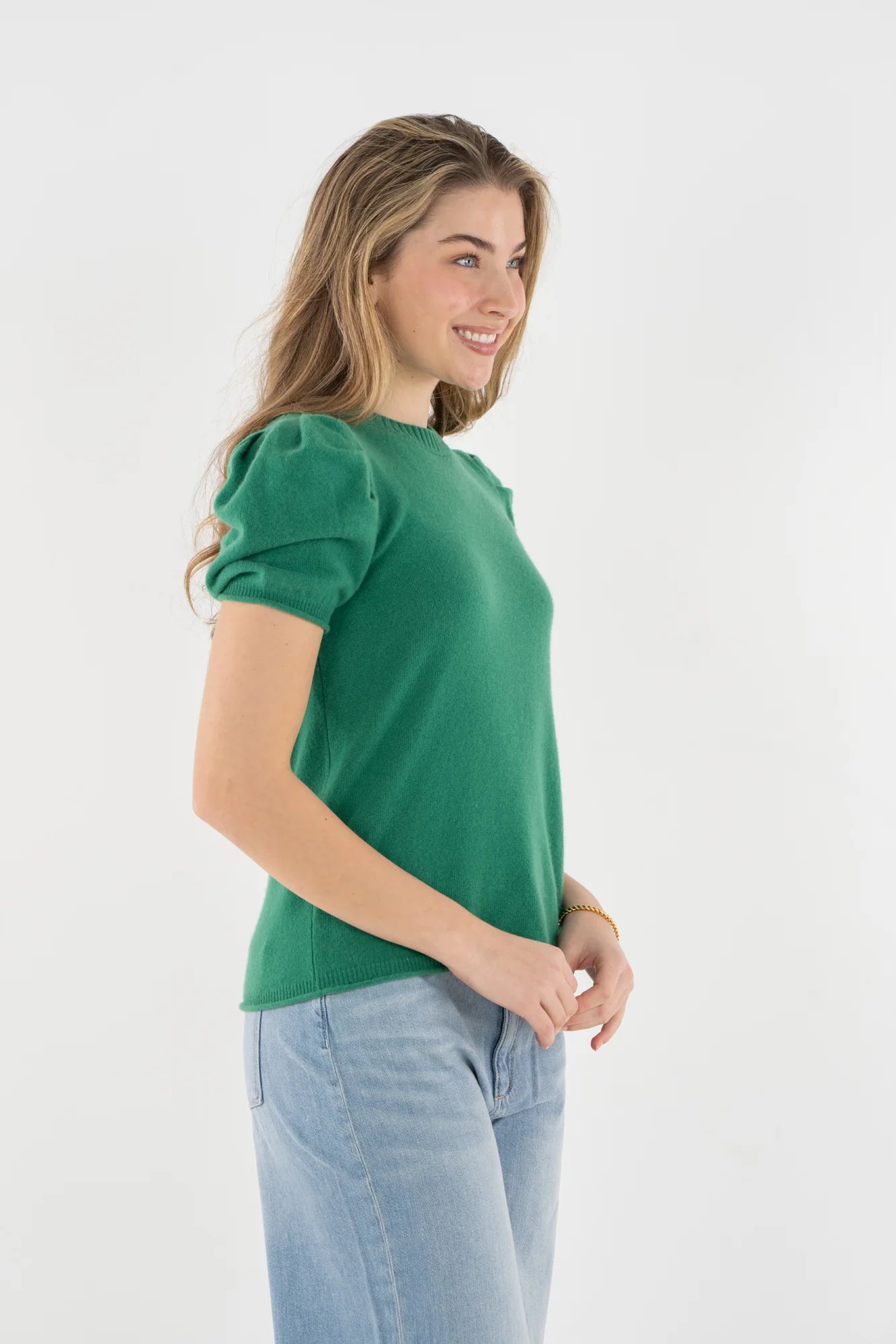 Emily McCarthy Crewneck Knit Sweater in Fairway
