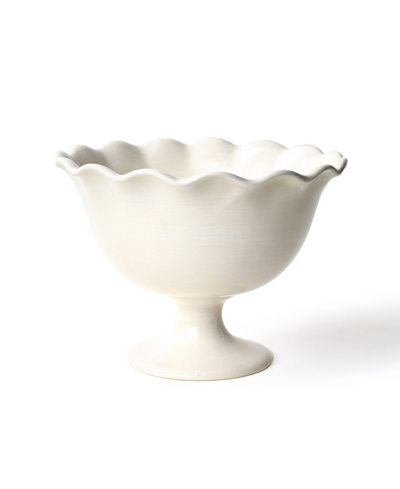 Coton Colors Signature White Products Ruffle Trifle Bowl