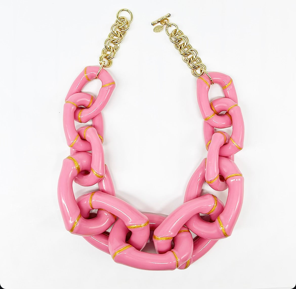 Michelle Bamboo Link Necklace