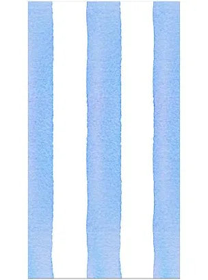 Caspari Guest Napkin/ Cafe Stripe Blue
