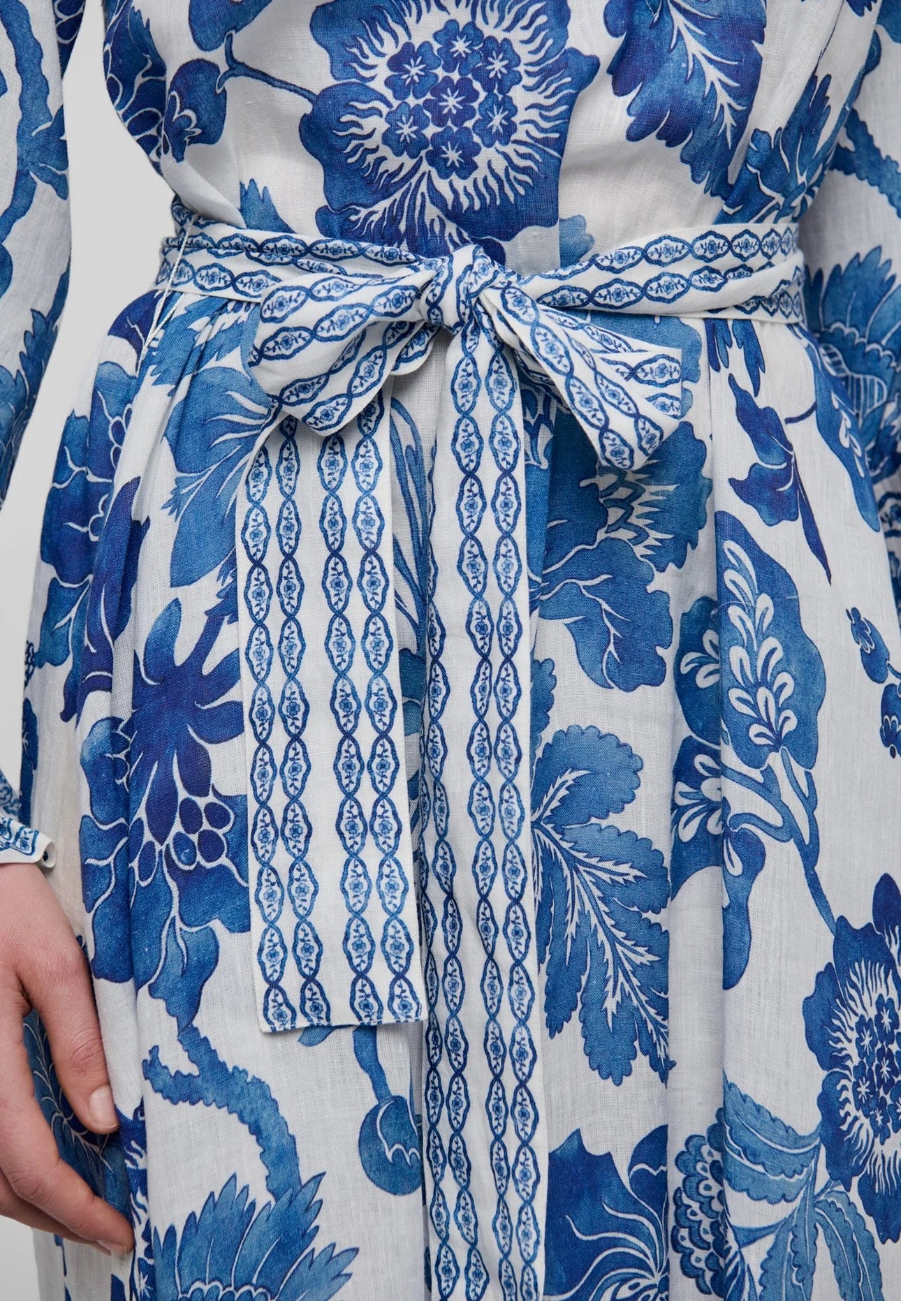 IdaniaDEA Blue and White Maxi Dress